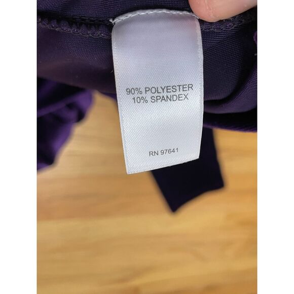 J. Jill Women's L Purple Blouse Velvet Tunic Oversized Holiday Classic Party - Picture 3 of 9